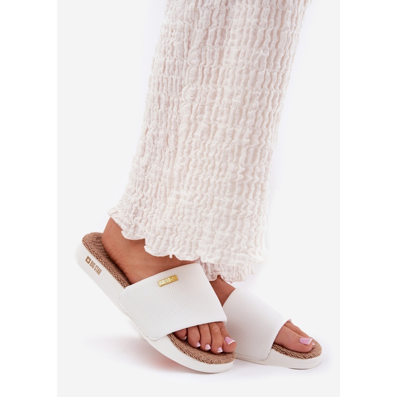 Kvinnors tofflor Big Star RR274A103 Vit 1