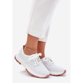 ARTIKER Kvinnors läderskor med Artker 54C1810 vit stift 1