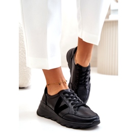 Vinceza 7918 Damsportskor i läder Svart 1