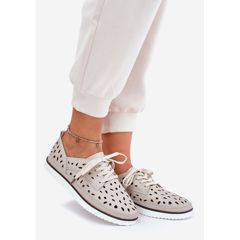 S.Barski Kvinnors läderskor S. Barski LR51-610 Beige 1