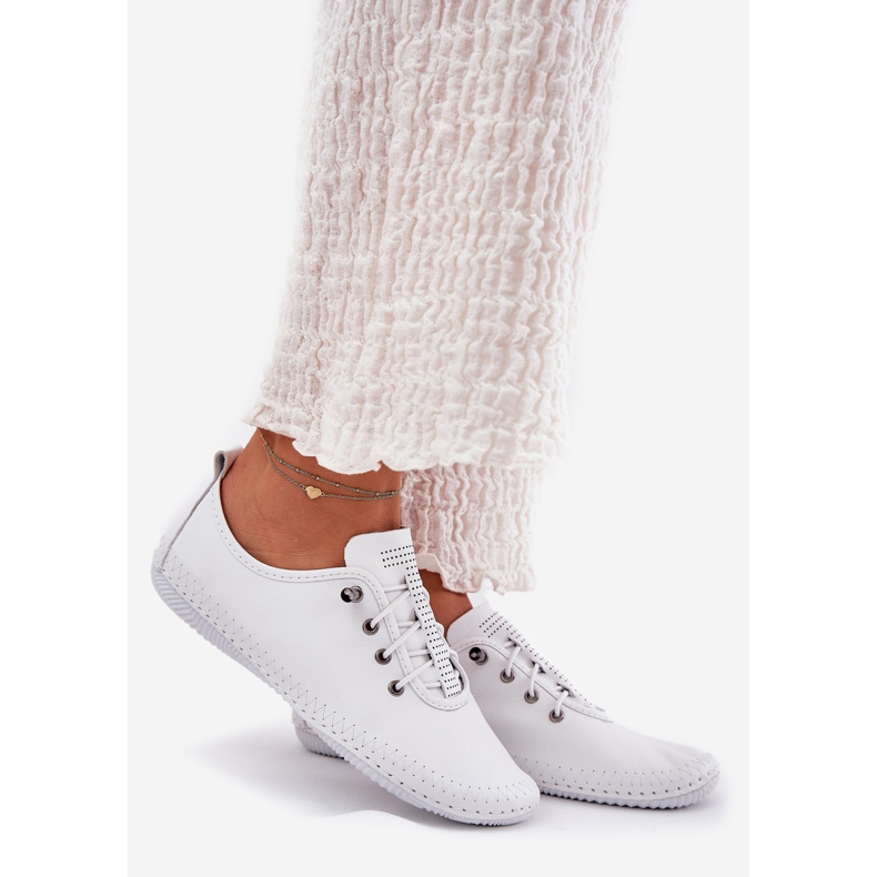 Kvinnors läderskor Artiker 54C0838 Vit 1