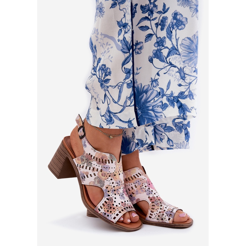 Jezzi OpenWork kvinnors sandaler på multicolor -posten mångfärgad 1