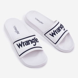 Wrangler Averell Slider Men Low 20251042.1fg White Flip -flops vit 1