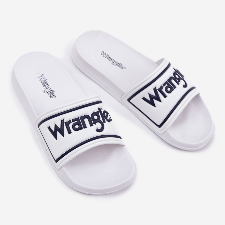 Wrangler Averell Slider Men Low 20251042.1fg White Flip -flops vit 1