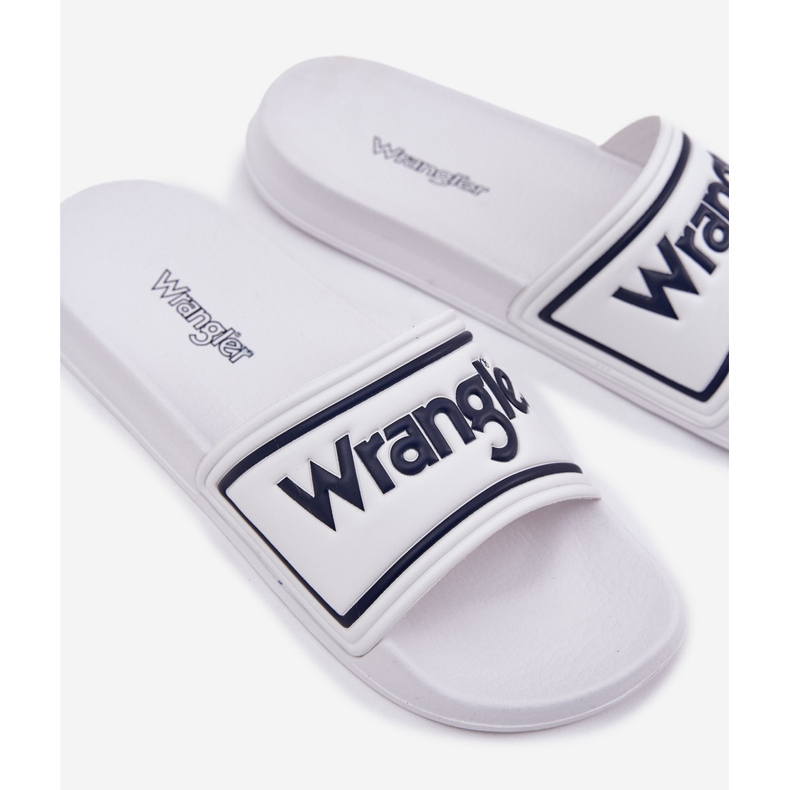 Wrangler Averell Slider Men Low 20251042.1fg White Flip -flops vit 2