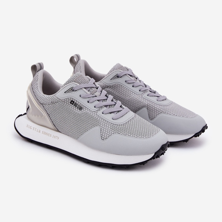 Mäns sneakers på Big Star RR174358 Hi-Polish Platform System Grey System grå 1