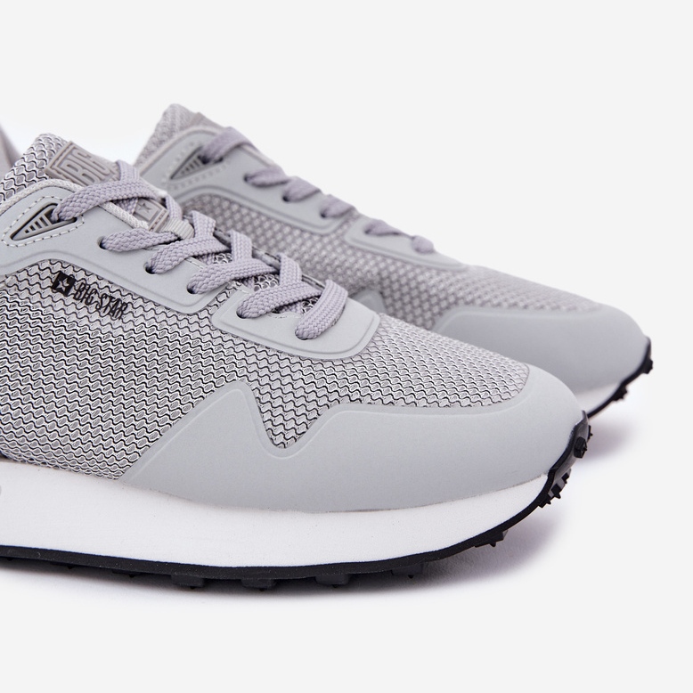 Mäns sneakers på Big Star RR174358 Hi-Polish Platform System Grey System grå 2