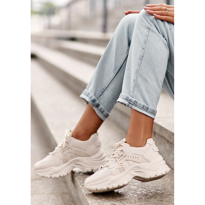 Evento Massiva kvinnors sportskor sneakers beige 2