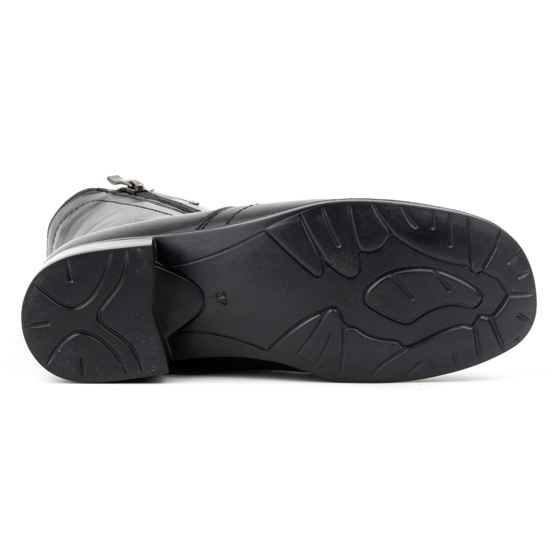 Olivier Kvinnors läderisolerade stövlar med två dragkedjor 310BB, svarta 5