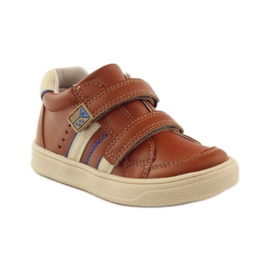 American Club Amerikanska 703915 stövlar i läder marinblå brun 1