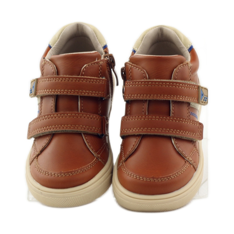 American Club Amerikanska 703915 stövlar i läder marinblå brun 4