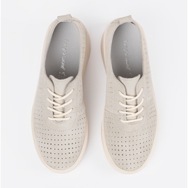 Sergio Leone Openwork Läderskor beige 1