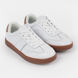 Suede White Sneakers Sergio Leone vit 2