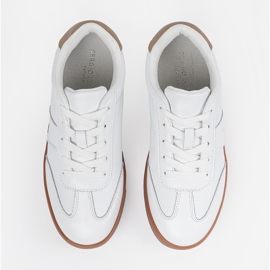 Suede White Sneakers Sergio Leone vit 1