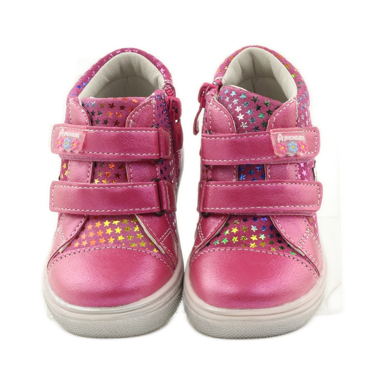 American Club Bekväma sportskor med stjärnan American 703925 rosa 4