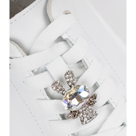 Vita sneakers med läderstift Sergio Leone 1