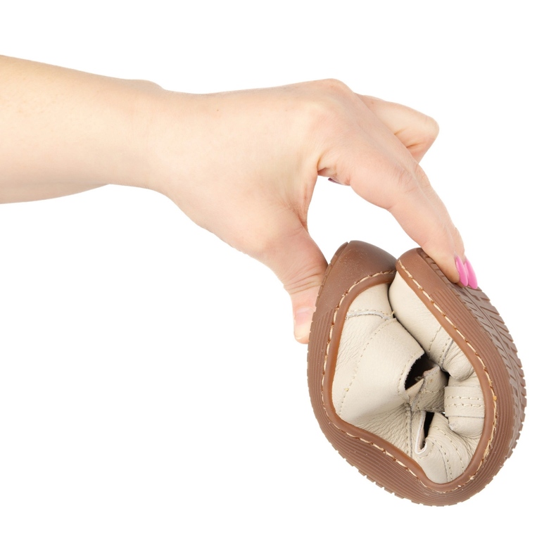 Kvinnors barfota skor ultralekkie olivier 1285 semi -labels för beige 1