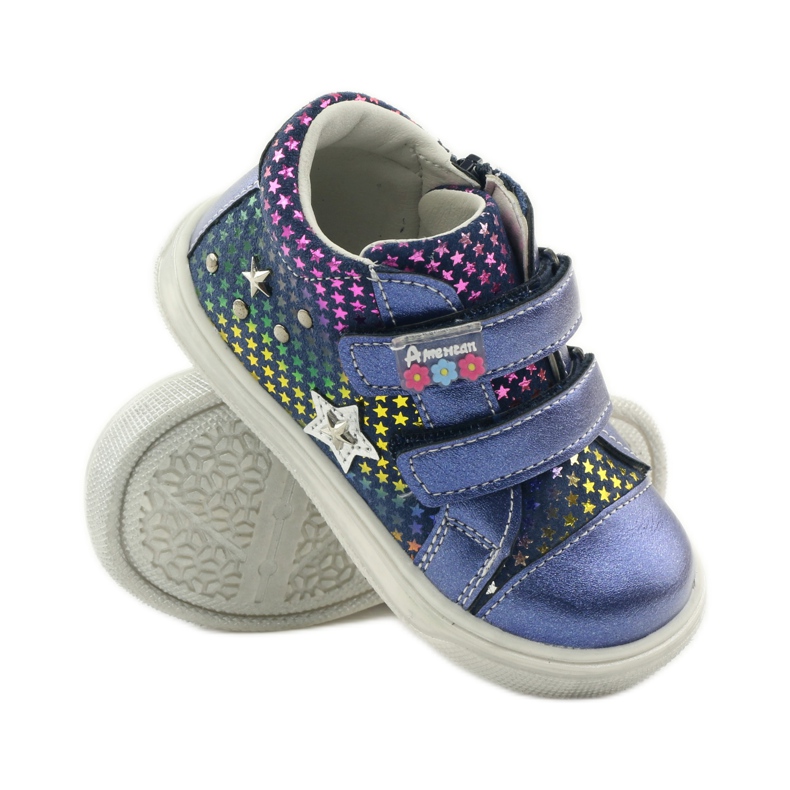 American Club Bekväma sportskor med stjärnan American 703925 marinblå 3