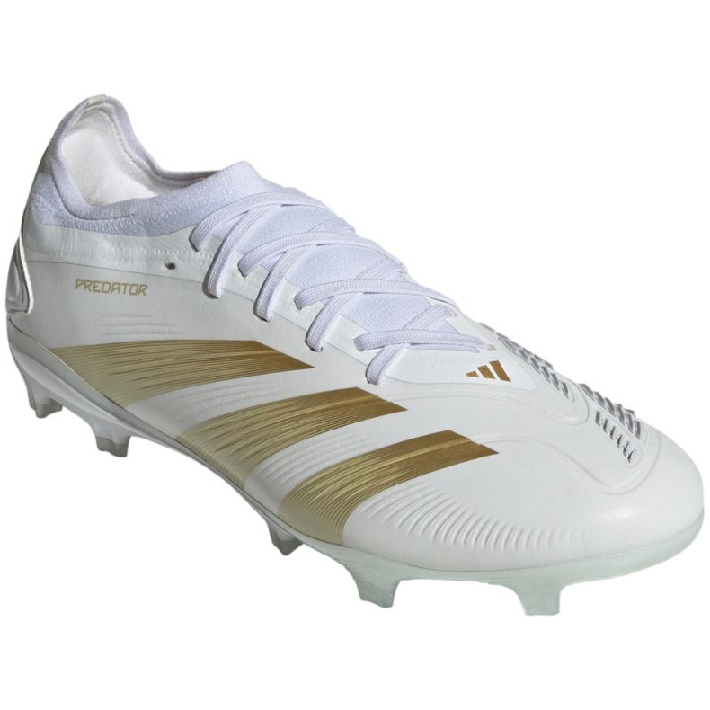 Adidas rovdjur pro fg if6329 fotbollsskor vit 1
