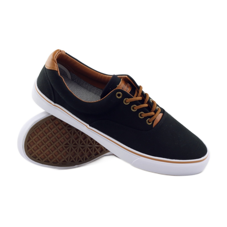American Club Svarta sneakers bundna 18-65 brun 3