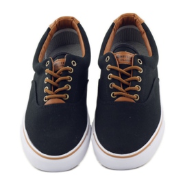 American Club Svarta sneakers bundna 18-65 brun 4