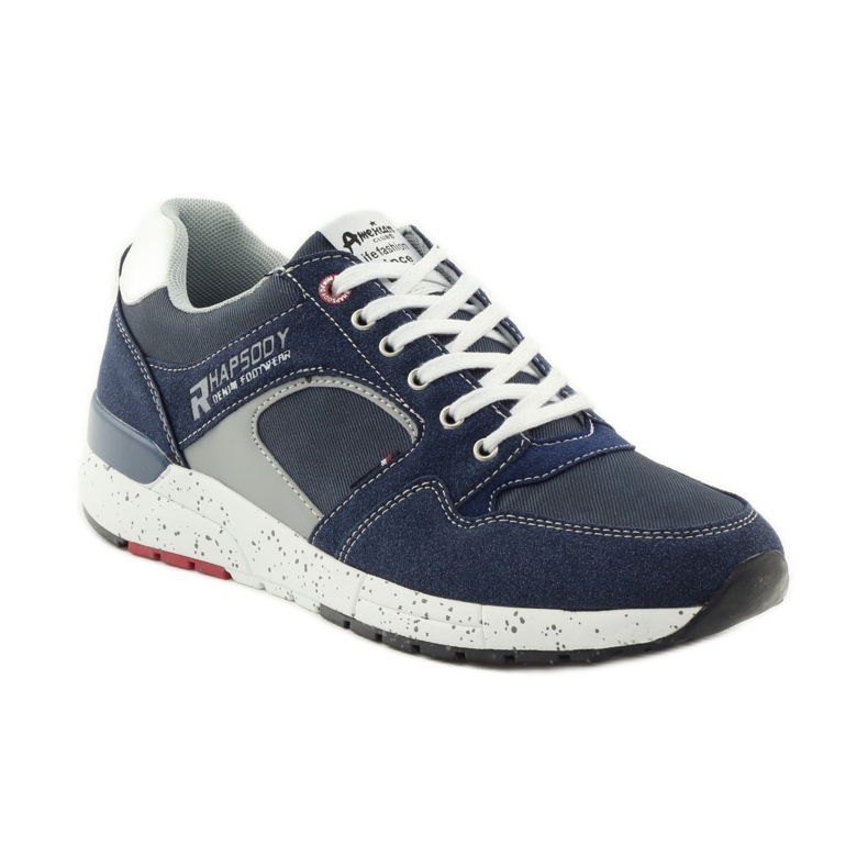 American Club Sportskor för män American 703039 sneakers marinblå 1
