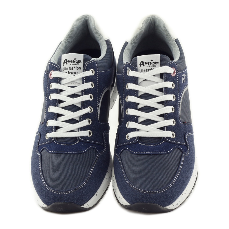 American Club Sportskor för män American 703039 sneakers marinblå 4