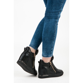 Svarta sneakers med dragkedja 2