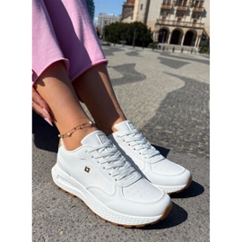 Lätt kvinnors sportskor Big Star RR274629 Hi-Polish White System vit 2