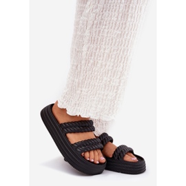 S.Barski Lätt skumflip flops på plattformen S. Barski ZK51-001 svart 1