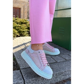 Dekorerade sneakers på Goe RR2N4009 Multikolor -plattformen rosa 2