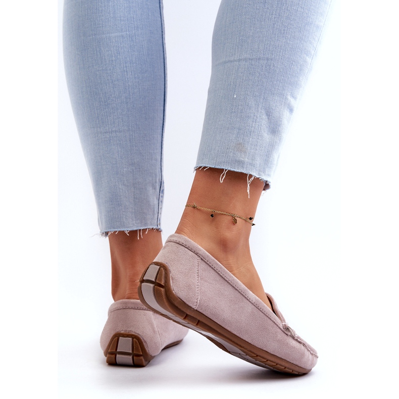 Confly Kvinnors mocka grå lila loafers 4