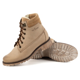 Olivier Skinnstövlar dam, isolerade vinterstövlar, 365BB, beige 2