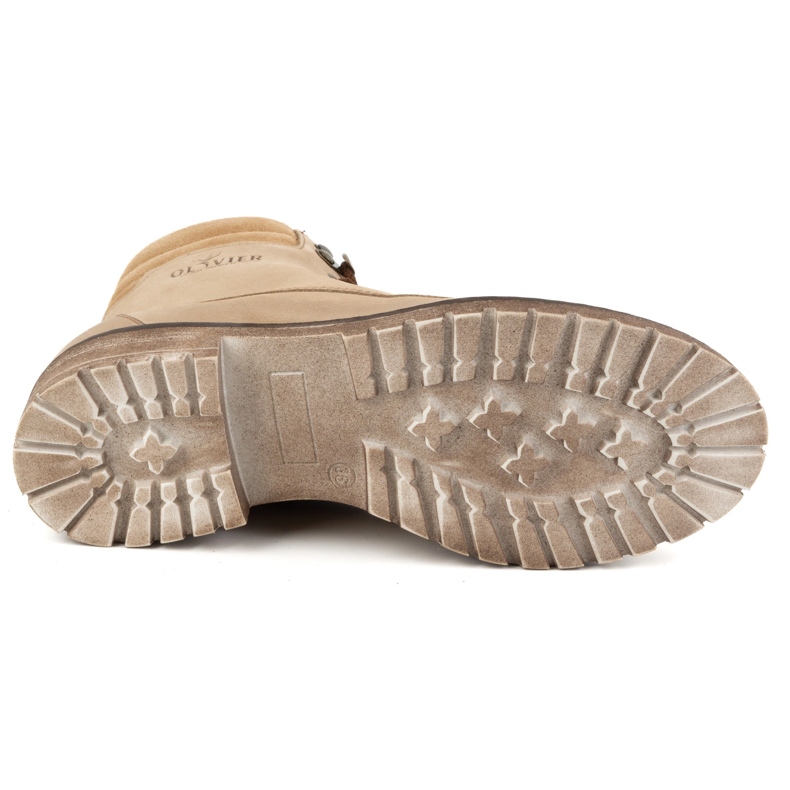 Olivier Skinnstövlar dam, isolerade vinterstövlar, 365BB, beige 4