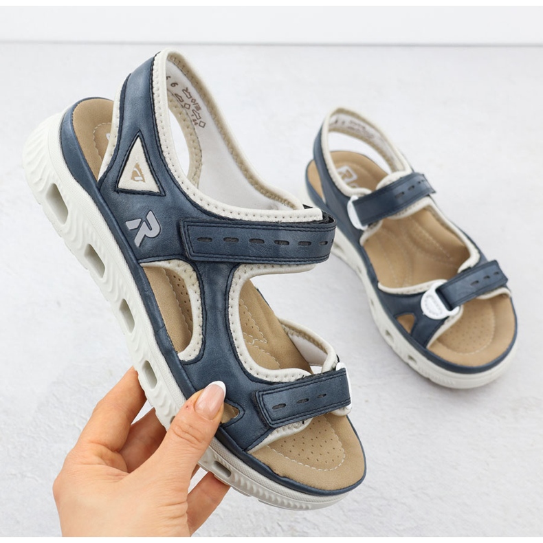 Rieker 64066-14 Navy Blue Sports Sandals blå 1