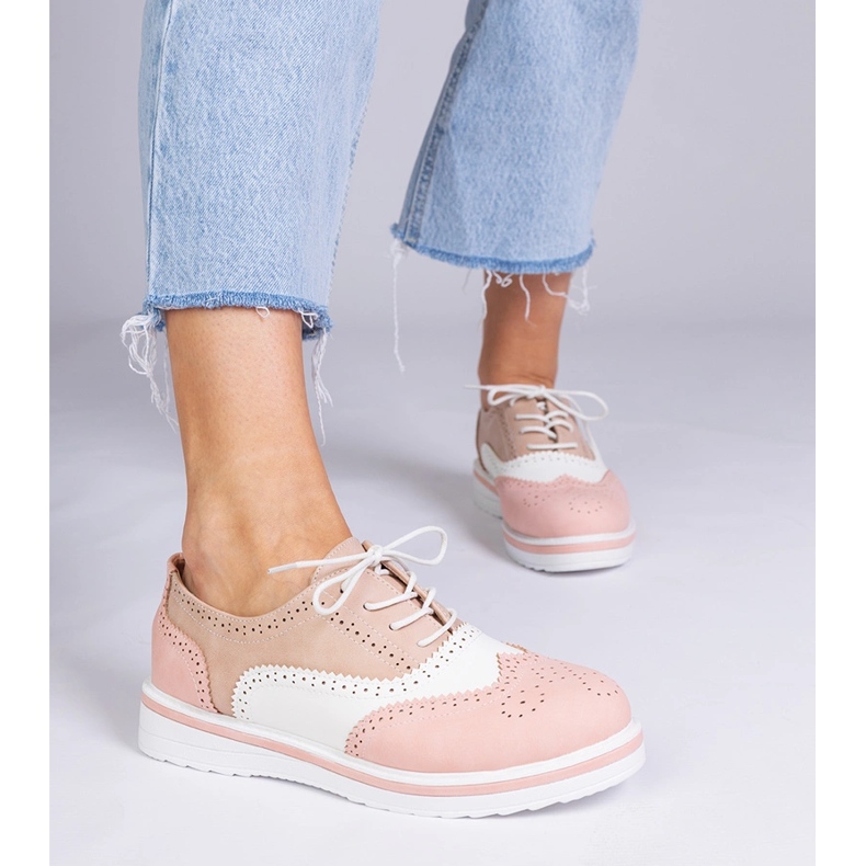 Pink Classic Oxford Shoes rosa 1