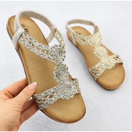 Kvinnors bekväma sandaler Irsona Golden Artiker 56C1281 gyllene 1