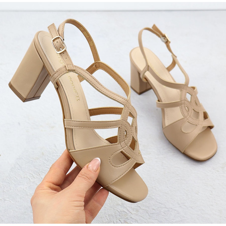 Kvinnors sandaler på posten Beige Sergio Leone SK884 1