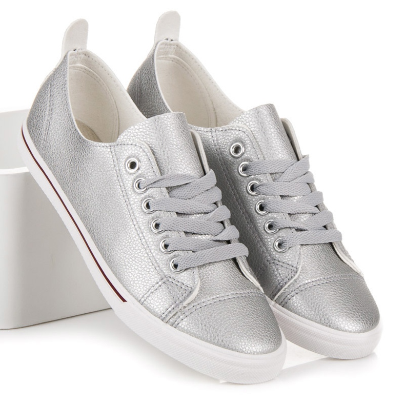Seastar Silverknutna sneakers grå 1