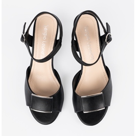 Sergio Leone Sandaler på pelaren hos kvinnor med en utomhushäl svart 2