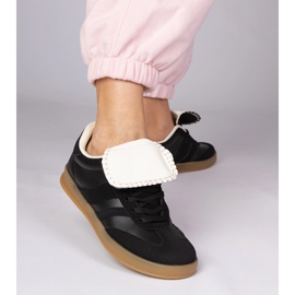 Svarta sneakers kvinnors sport sneakers 1