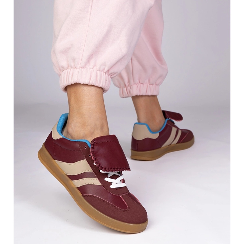 Bourgogne sneakers kvinnors sportsneakers röd 1