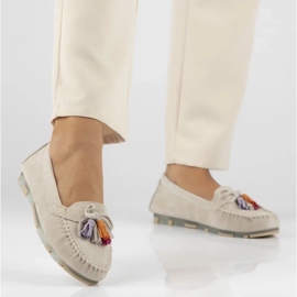 Filippo DP6136/25 Be Leather Loafers beige 2