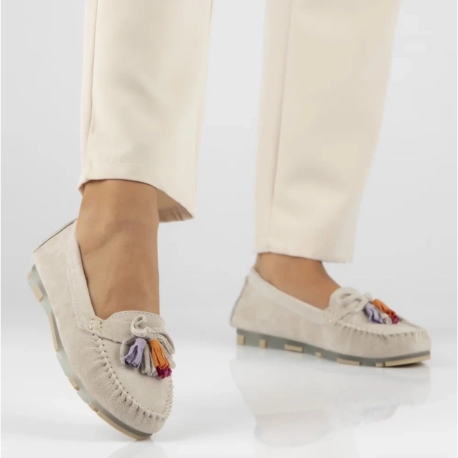 Filippo DP6136/25 Be Leather Loafers beige 2