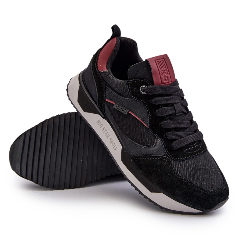 Herrsneakers Memory Foam System Big Star NN174350 Svart 4