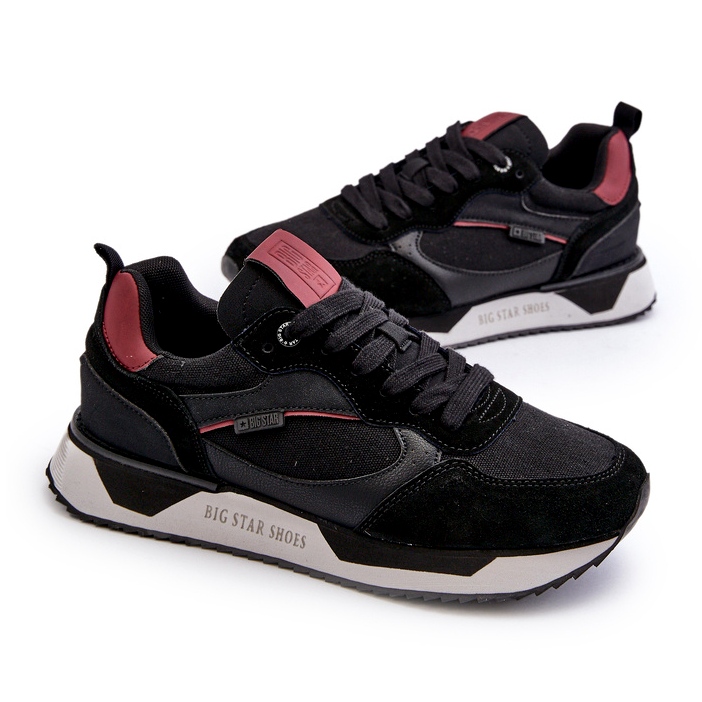 Herrsneakers Memory Foam System Big Star NN174350 Svart 1