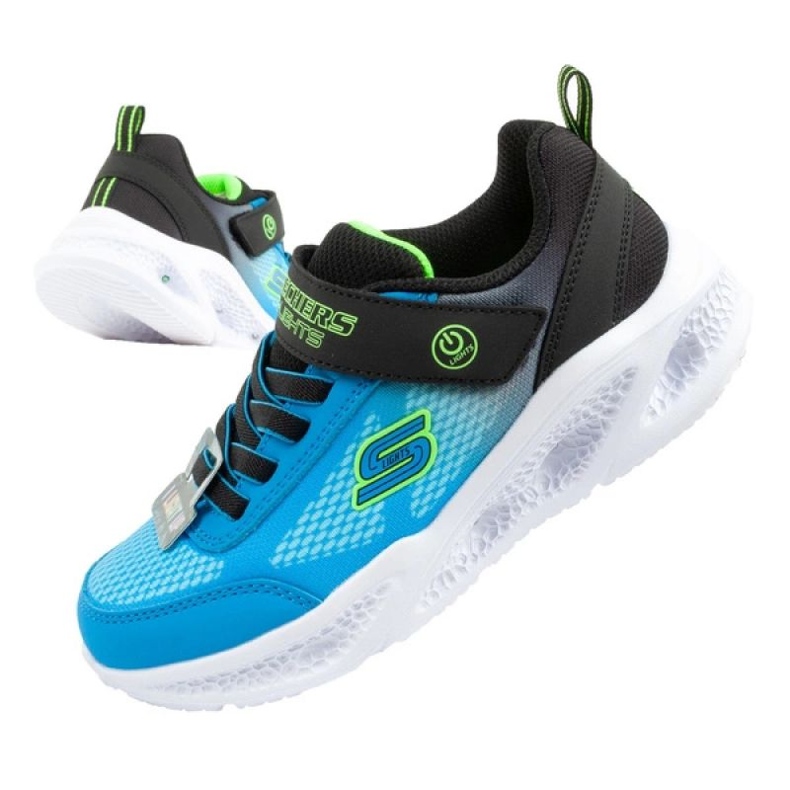 Skechers Meteor-Lights-Krendox 401495L/BKBL-skor blå 1