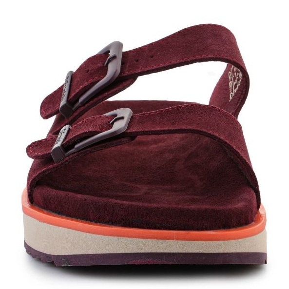 D.Franklin Flip Flops Nordic Sandal Buckle DFSH405004-Burg röd 2