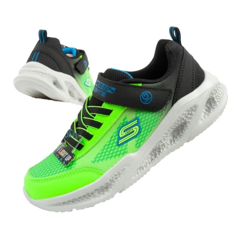 Skechers s Lights-Metereor 401495L/BBLM-skor grön 1