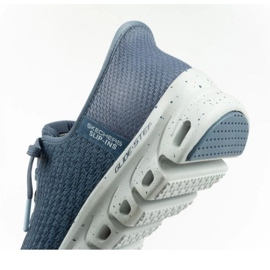 Skechers Glide-steg 104571/SLT-skor med ett membran blå 2